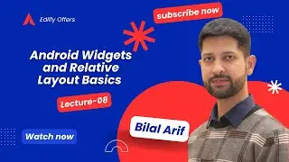 🎨 Lecture 8: Android Widgets and Relative Layout Basics | Mobile App Development for Beginners