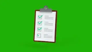 The report icon animation checklist animation green screen footage | 4K footages | GreenScreen Vfx