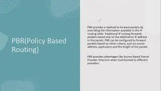 What is PBR | Policy Based Routing | Detailed Concepts, Configuration & Verification | W- 8585976210
