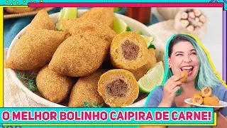 BOLINHO CAIPIRA DE CARNE DELICIOSO E MUITO fácil de fazer! Rende MUITO | Receita sem Glúten | RM738