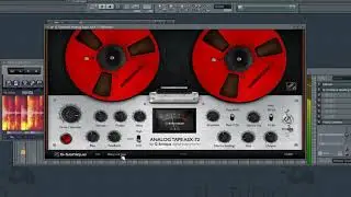 Analog tape ASX-72 processing Drums with analog tape emulation vst plug-in, tutorial