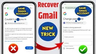 how to recover gmail account 2024 | google couldn't sign you in problem ( Fixed )