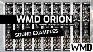 WMD Orion Eurorack Phaser Module - Sound Examples, NO TALKING