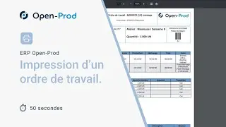 Documents - Impression d'un ordre de travail