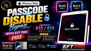 FREE Passcode Disable iCloud Bypass iPad Air (3rd generation) iPhone & iPad A12 / A13 EFT PRO Tool