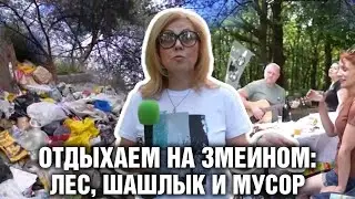 Отдыхаем на Змеином: лес, шашлык и мусор