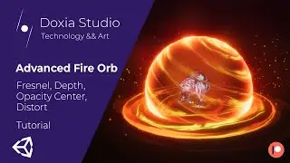 Realtime VFX in Unity: Advanced Fire Orb AOE - Fresnel, Depth, Center Opacity and Distort