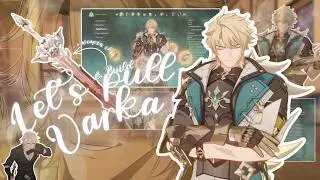 Pulling & building Varka and he's EVERYTHING⚔️🍃|Cozy Genshin impact gameplay| ❀ (+voiceover )