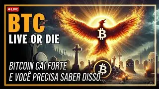 📢 BITCOIN AFUNDA E DERRUBA MERCADO CRIPTO 🔴 ANÁLISE AO VIVO BTC