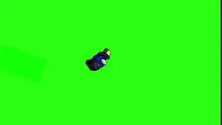 Among Us - Blue - Ejected / Space Ride - Green Screen