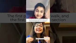 First poop, walk and food after C-section....