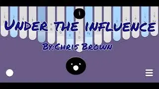 UNDER THE INFLUENCE|CHRIS BROWN|KALIMBA/KEYLIMBA EASY TUTORIAL WITH LYRICS #trending #chrisbrown