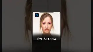 Create realistic eye shadow in photoshop #shorts