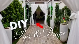 DIY Pipe And Drape Wedding Backdrops (How To Make Pipe And Drape)