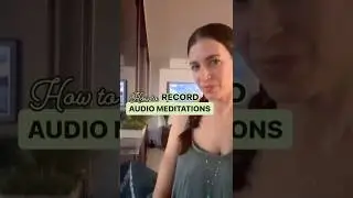 How to record audio meditations! 🎧 🧘‍♀️ #shorts