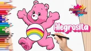 How to Draw and Color Cheer Bear 🌈 Care Bears | Easy Drawing for Kids