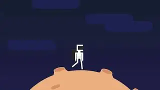 Astronaut walking (SVG animation on Codepen)