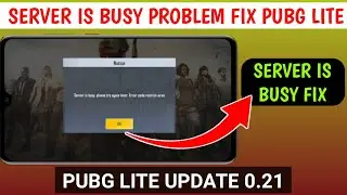 HOW TO SOLVE PUBG MOBILE LITE SERVER Is BUSY PLEASE Try AGAIN LATER PROBLEM |PUBG LITE RESTRICT AREA