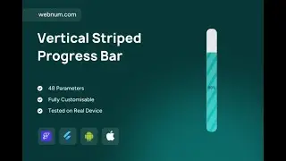 FlutterFlow Vertical Progress Bar Widget 📊📶 