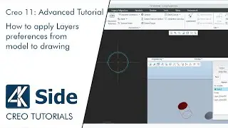 Creo 11: How to apply Layers preferences from model to drawing