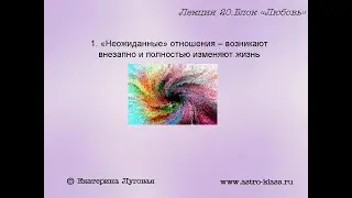 "Кармические" отношения в гороскопе (лекция №20 курса интерпретации)
