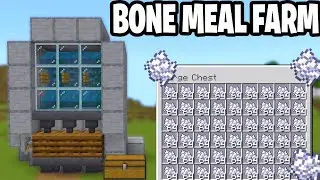 How To Make a Bonemeal Farm For Minecraft Bedrock 1.21!