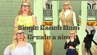 Single Farm Mom Create a Sim #sims4 #sims4cc #simscas #farm
