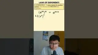 Law of Exponents: Power Rule [Example 1] #mathwithteacherjustin #math7 #algebra