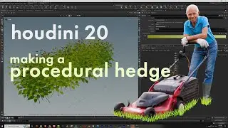 Houdini modeling - Procedural hedge