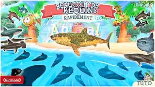 COMMENT AVOIR BEAUCOUP DE REQUINS EN 2 MINUTES DANS ANIMAL CROSSING NEW HORIZONS ? 🦈 (TUTO 2.0)
