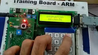 Stopwatch using ARM7 LPC2148 Microcontroller