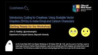 Getting Ready For The EU Code Week 2021 Workshop