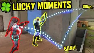 50 SUPER LUCKY MOMENTS IN VALORANT