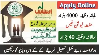 Online Apply for Ehsaas Scholarship Program Phase 2  Undergraduate Scholarship | 2020-21 tech40u