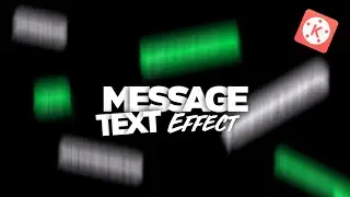 How to make Message text effect in Kinemaster + Background eraser | 2020