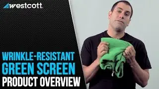 Westcott Green Screen Wrinkle-Resistant Background Overview