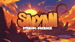 Animated Stream Overlay Package Saiyan | Stream Designz