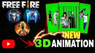 The make funny New 3D ANIMATION😱 green screen video Free fire Editing 🤯