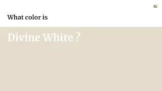 Divine White color 