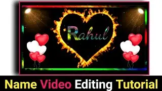 Tiktok name art video editing || tiktok name editing video || Kinemaster video kaise banaye