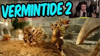 The boys try to survive in Vermintide 2, twitch chat tries to stop them
