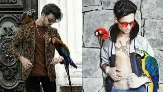 Parrot on the Hand stylish editing tutorial !vijay Mahar editing in picsart !