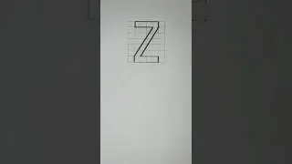 Double stroke vertical capital letters Z 