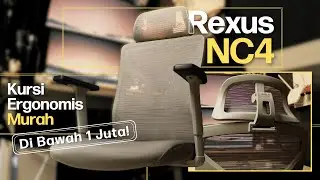 Kursi Kerja Ergonomis MURAH, Under 1 JUTA Dapet Fitur Banyak !! (Review Rexus NC4 Office Chair)