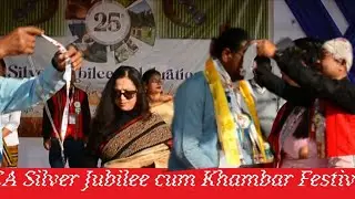A moment of Felicitation to the Guests by the Central YCA at Silver Jubilee Celebration
