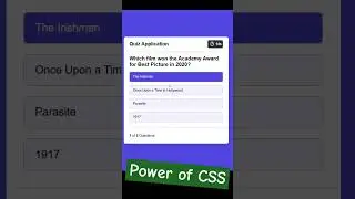 Quiz App made with HTML, CSS and JS