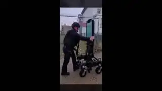 when you make your swat shield with the wheels of a shopping trolley