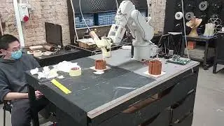 Fabacademy Barcelona 2022 -  first day 3d print clay robot
