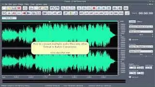 Batch Audio Conversion with Dexster Audio Editor