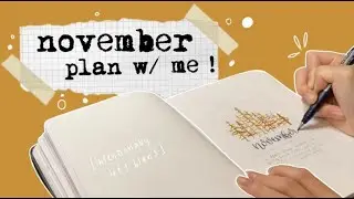 plan with me | november bujo 2021 🦊